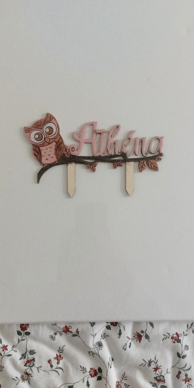 Cake topper chouette 