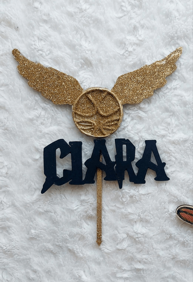Cake topper "Vif d'or "sur le thème Harry Potter 