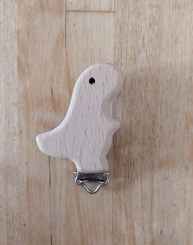 Attache tetine macramé etoile des neige 