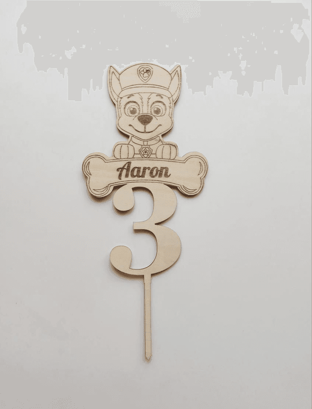 Cake topper &quot;shase&quot; Pat Patrouille 