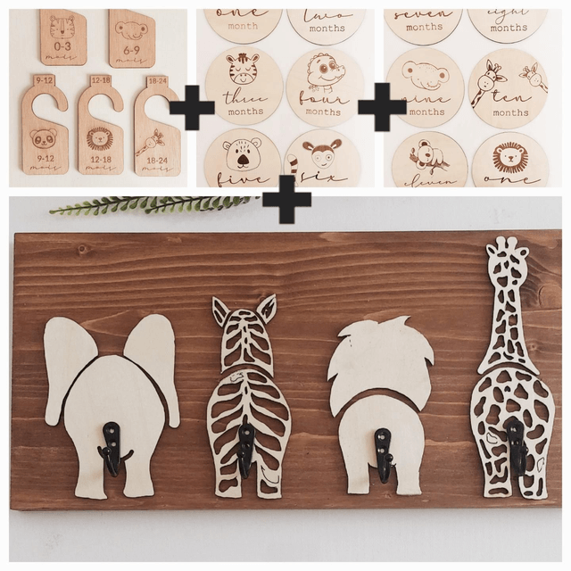 Carte étape animaux de la jungle